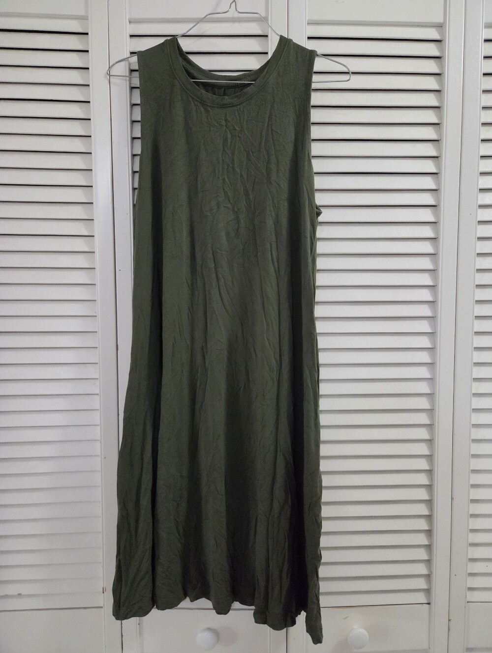 Time and Tru Olive Green Dress